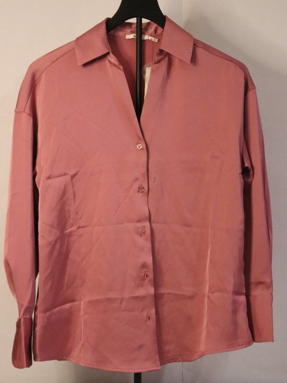NWT Mi Ami @ Francesca's Women's Long-sleeved Mauve Pink Blouse Sz XS